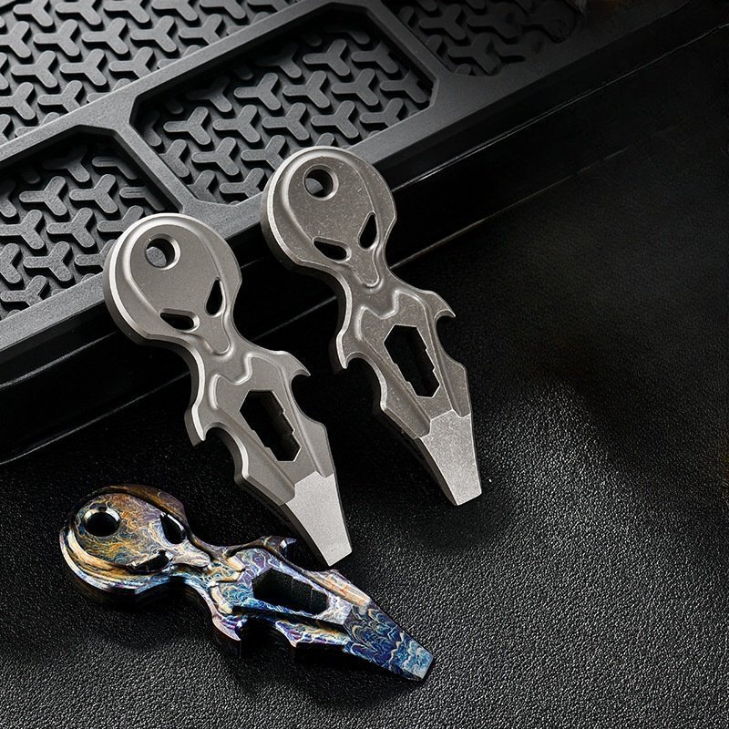 01-1.jpg Titanium alloy bottle opener multifunctional mini pry bar titanium alloy finger tiger single finger - Image 1