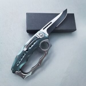 Finger Tiger Gloves Folding Pocket Knife Stainless Steel