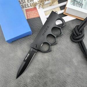 Aluminum Four Finger Glove Folding Knife - Image 4