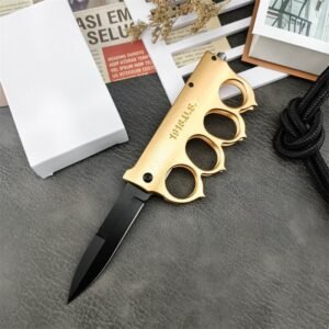 Aluminum Four Finger Glove Folding Knife - Image 5