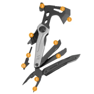 Multifunctional survival axe pliers folding knife pliers hammer with flint multi-purpose tool portable life-saving axe - Image 3