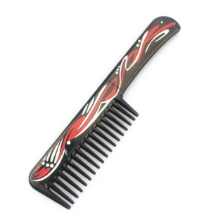 Hidden Self Defense Weopens Comb Knife Bohemian Red - Image 2