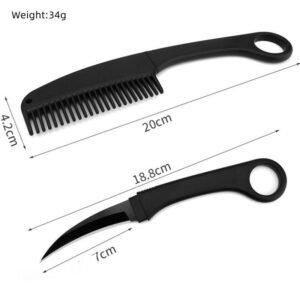 Comb Knife Self-Defense Tools Hidden Knife Pink Love - Image 2