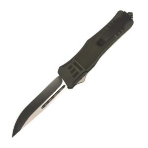 4inch OTF Delta Black Straight Edge Knife - Image 2