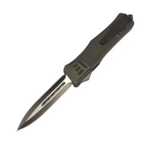 4inch OTF Delta Black Straight Edge Knife - Image 5