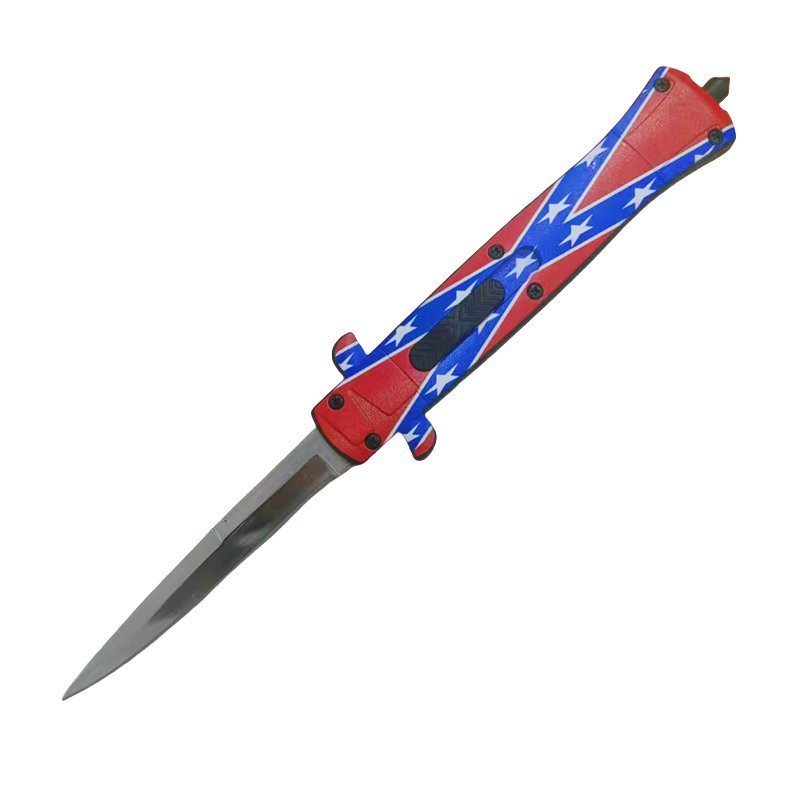 20241115165752.jpg 9 Inch Flag Stiletto OTF Switchblade - Image 1