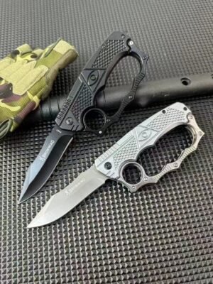 Finger Tiger Gloves Folding Pocket Knife Stainless Steel