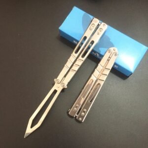 Butterfly swing knife practice tool stainless steel outdoor tool unsharpened - Image 4