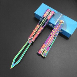 Butterfly swing knife practice tool stainless steel outdoor tool unsharpened - Image 3