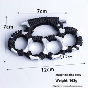 Steel Dragon Red Vintage Martial Arts Brass Knuckles - Image 2