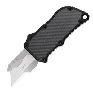 OTF Box Cutter Carbon Fiber Utility Knife Equipped With 5 Blades