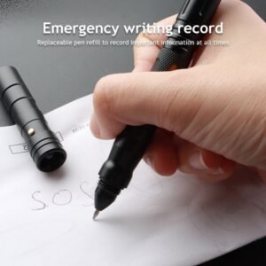 5-in-1 Multifunction Self-Defense Pen AluminumAlloy Tactical Pen Survival Whistle Emergency Lighting Attack Rescue Escape Tool - Image 4