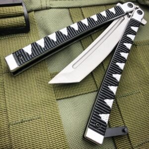9.5Inch Samurai Japanese Style Tanto Blade Butterfly Knife Balisong - Image 5