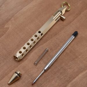 Brass Tactical Pen Handmade Machine Gun Pen - Image 5