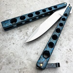 5.25 Inch Closed Helix Butterfly Balisong Knife - Image 7