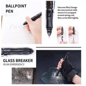 Multifunctional Tactical Pen Mobile Phone Holder Tactical Self-Defense Pen Touch Screen Pen Outdoor Survival Tool With Compass - Image 6