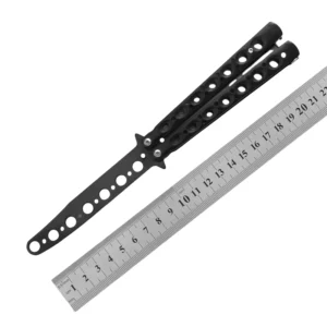 CSGO butterfly knife CS butterfly knife novice practice knife butterfly comb toy practice knife full steel unsharpened - Image 9