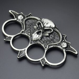 Bull head four-finger fist clasp fist ring four-finger Knuckle Duster - Image 2
