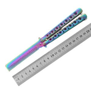 CSGO butterfly knife CS butterfly knife novice practice knife butterfly comb toy practice knife full steel unsharpened - Image 16