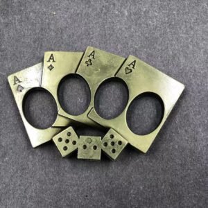 Fiberglass alloy knuckle four-finger self-defense weapon four-finger self-defense hand brace aluminum alloy self-defense equipment hand brace - Image 10