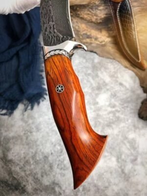 Damascus knife handmade knife forging pattern - Image 4