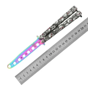 CSGO butterfly knife CS butterfly knife novice practice knife butterfly comb toy practice knife full steel unsharpened - Image 8