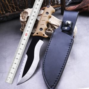 Tracker outdoor survival knife camping survival self-defense knife integrated keel high hardness tactical knife - Image 2