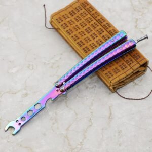 Wrench butterfly practice folding knife CSGO butterfly tool training unbladed butterfly knife tool - Image 2