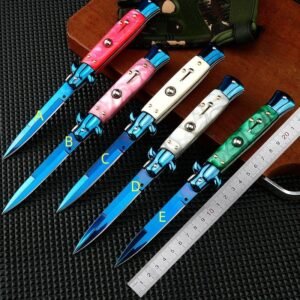 Outdoor multi-function folding knife camping tool high hardness stainless steel fruit knife - Image 2
