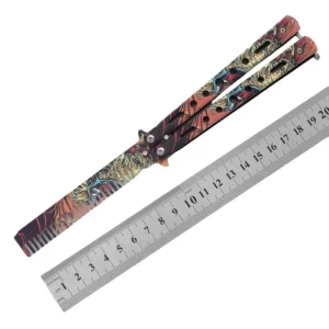 CSGO butterfly knife CS butterfly knife novice practice knife butterfly comb toy practice knife full steel unsharpened - Image 18