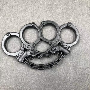 Fiberglass alloy knuckle four-finger self-defense weapon four-finger self-defense hand brace aluminum alloy self-defense equipment hand brace - Image 13