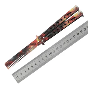 CSGO butterfly knife CS butterfly knife novice practice knife butterfly comb toy practice knife full steel unsharpened - Image 13