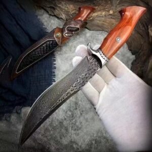 Damascus knife handmade knife forging pattern - Image 3