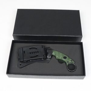 Karambit Knife Camping Survival Outdoor Knife Self-Defense D2 Straight Knife High Hardness Tactical Knife Integrated Claw Knife - Image 4
