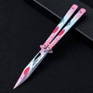 Unsharpened butterfly practice knife color butterfly knife outdoor multi-function folding knife swing - Image 7