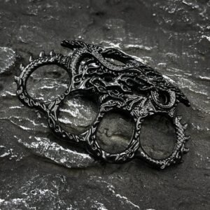 Large size self-defense brass knuckles thickened high hardness - Image 4