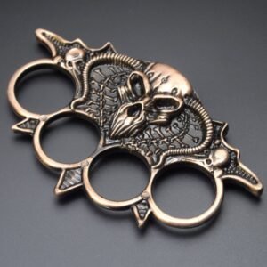 Bull head four-finger fist clasp fist ring four-finger Knuckle Duster - Image 3