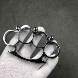 Fiberglass alloy knuckle four-finger self-defense weapon four-finger self-defense hand brace aluminum alloy self-defense equipment hand brace - Image 2