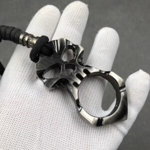 Fiberglass alloy knuckle four-finger self-defense weapon four-finger self-defense hand brace aluminum alloy self-defense equipment hand brace - Image 18