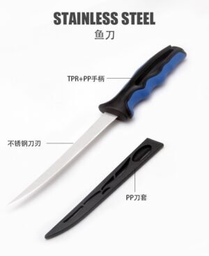 6 inch outdoor fishing bendable filet knife - Image 5