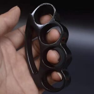 Thickened small round head four-finger tiger finger buckle martial arts practice boxing ring boxing buckle outdoor defense fitness boxing ring section ring - Image 2