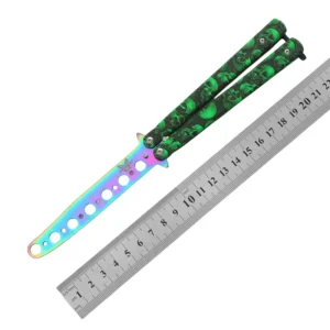 CSGO butterfly knife CS butterfly knife novice practice knife butterfly comb toy practice knife full steel unsharpened - Image 10