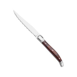 Wooden handle serrated knife luxury French fruit knife - Image 2