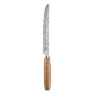 New style serrated knife with rubber wood handle - Image 3