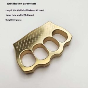 Solid Brass Knuckles Defense EDC Tools - Image 2