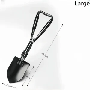 Shovel outdoor shovel multifunctional manganese steel wild fishing shovel self-defense vehicle folding shovel - Image 3