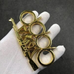 Fiberglass alloy knuckle four-finger self-defense weapon four-finger self-defense hand brace aluminum alloy self-defense equipment hand brace - Image 9