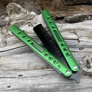 Balisong Butterfly Comb Outdoor Camping Practice Comb Ball Bearings, Practice Tools Butterfly Comb - Image 5