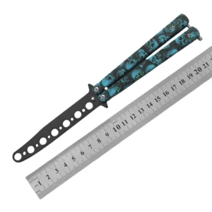 CSGO butterfly knife CS butterfly knife novice practice knife butterfly comb toy practice knife full steel unsharpened - Image 2