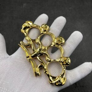 Fiberglass alloy knuckle four-finger self-defense weapon four-finger self-defense hand brace aluminum alloy self-defense equipment hand brace - Image 11